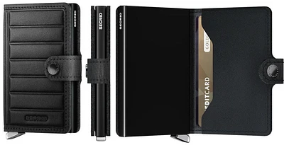 Porte-cartes Secrid, série Premium Miniwallet Noir (Emboss Lines Black)
