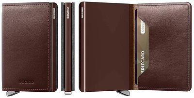 Secrid Card case, Premium Slimwallet series Dark brown (Dusk Dark Brown)