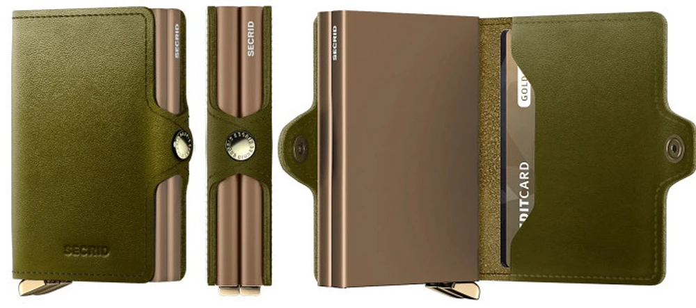 Porte-cartes Secrid, série Premium Twinwallet Vert Olive (Dusk Olive)