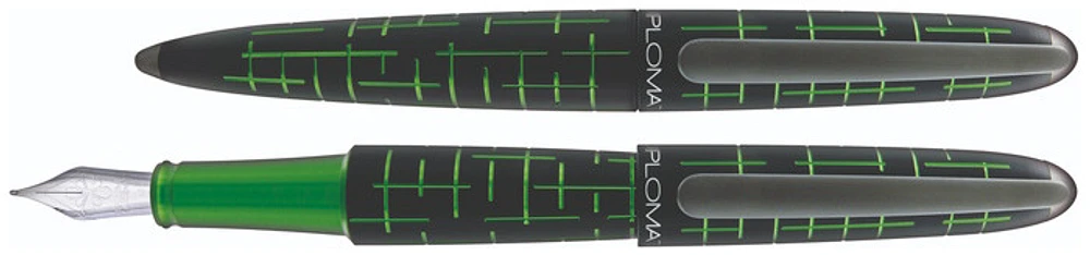 Diplomat Fountain pen, Elox Matrix series Black/Green