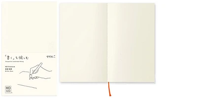 Midori Notebook (B6 Slim), MD Paper series Cream (Blank, 105mm x 175mm)
