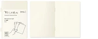 Midori Pack of 3 Notebooks (A7), MD Paper Light series Cream (Blank, 74mm x 105mm)
