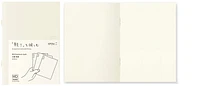 Midori Pack of 3 Notebooks (A6), MD Paper Light series Cream (Blank, 105mm x 148mm)