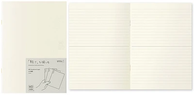Midori Pack of 3 Notebooks (A5), MD Paper Light series Cream (Ruled, 148mm x 210mm)