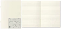 Midori Pack of 3 Notebooks (A5), MD Paper Light series Cream (Ruled, 148mm x 210mm)