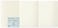 Midori Pack of 3 Notebooks (A5), MD Paper Light series Cream (Squared, 148mm x 210mm)