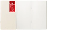 Traveler's Company Notebook refill, Notebook Refill series White (Plain - Sketch, 110mm x 210mm)
