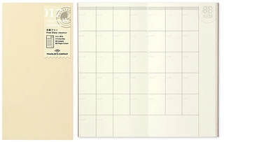 Traveler's Company Agenda refill, Notebook Refill series Cream (110mm x 210mm) 
