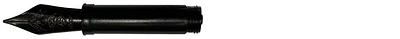 Pointe de plume Stilform, série Accessoires Acier noir