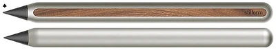 Crayon réutilisable Stilform, série AEON Pencil Titanium mat / Noyer (Embout en graphite)