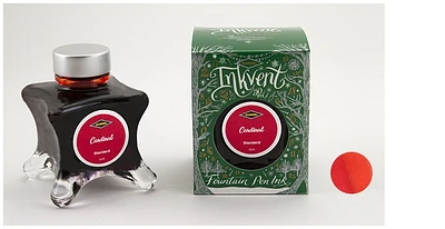 Diamine Ink bottle, Inkvent Green Edition series Cardinal ink (50ml)