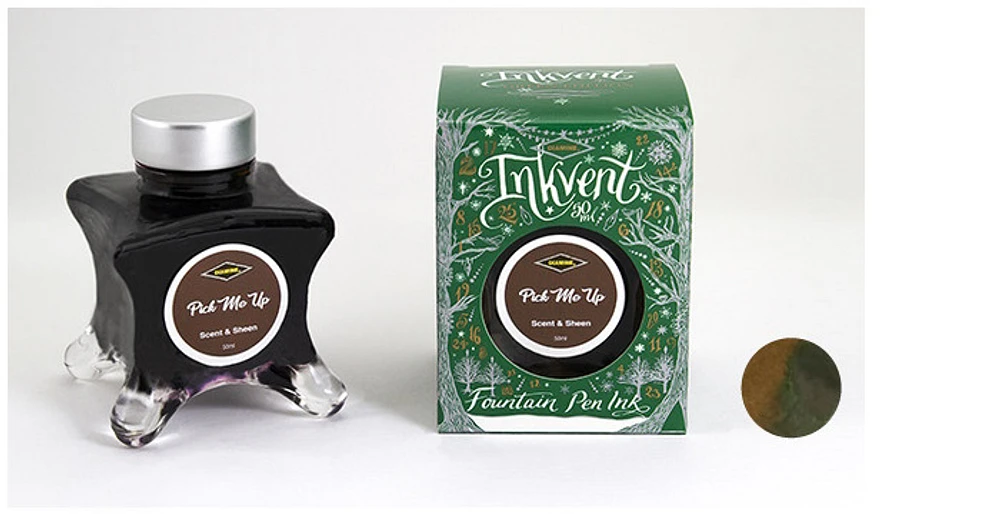 Diamine Ink bottle, Inkvent Green Edition series Pick me Up ink (50ml)