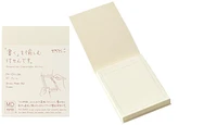 Midori Notepad (A7), MD Sticky Memo Pad series Cream (Frame, 76mm x 102mm)