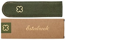Étui Esterbrook, série Canvas Pen Case Vert (Simple)