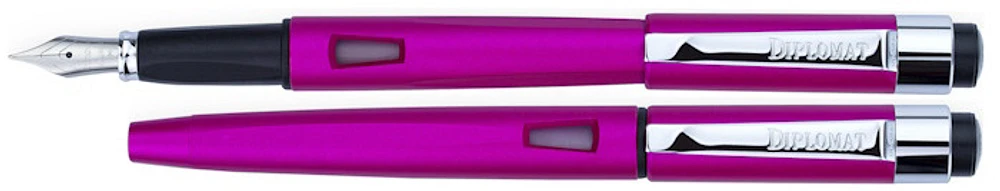 Diplomat Fountain pen, Magnum series Hot pink