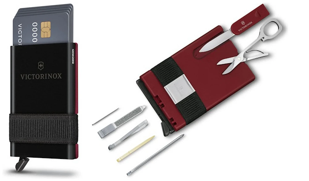 Victorinox Multifunction card & Card case, Smart Card Wallet series Red & Black