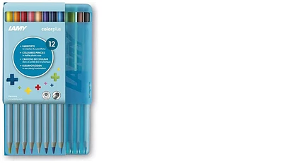 Ensemble de crayons de couleur Lamy, série Colorplus - Boîte en plastique de 12 crayons