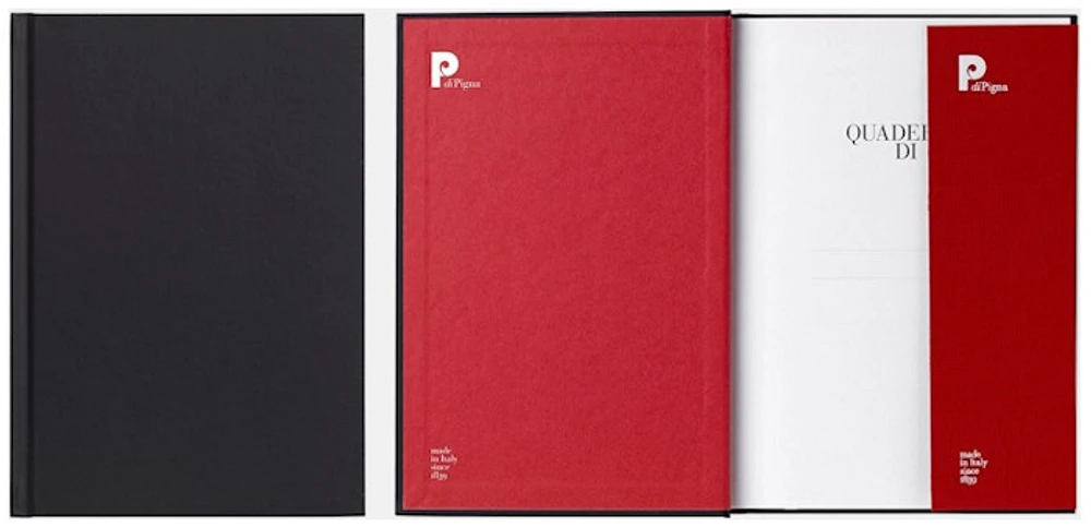 PdiPigna Notebook (A5), Nero Oriente series Black (Ruled, 148mm x 210mm)