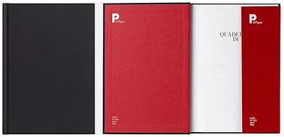 Carnet de notes (A5) PdiPigna, série Nero Oriente Noir (Ligné, 148mm x 210mm)