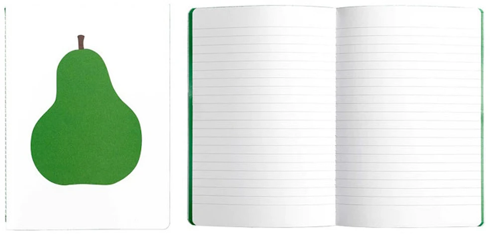 PdiPigna Notebook (A5), Enzo Mari series La Pera (Ruled, 148mm x 210mm)