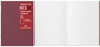 Traveler's Company Notebook refill, Notebook Passport Size Refill series White (Plain, 89mm x 124mm)