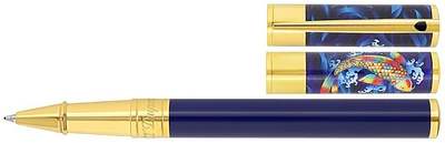 Stylo bille roulante Dupont, S.T., série D-Initial Koi Fish