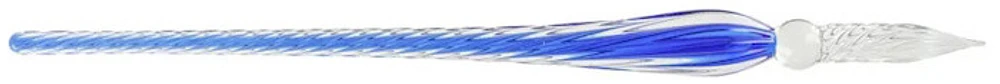 Plume de verre Herbin, série Verre Bleu Nuit (Torsadée - 19 cm)