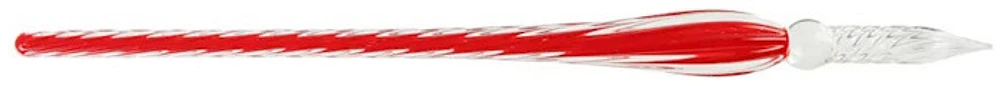 Plume de verre Herbin, série Verre Rouge Caroubier (Torsadée - 19 cm)