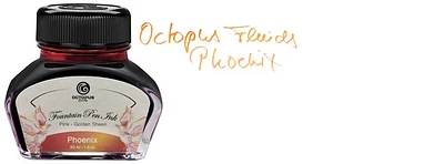 Octopus Fluids Ink bottle, Sheen series Phoenix ink (30ml)