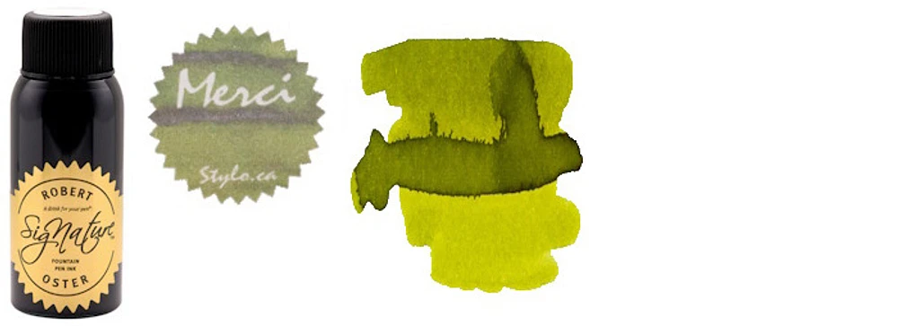 Robert Oster Ink bottle, Stylo.ca inks series Green (Merci) 50ml