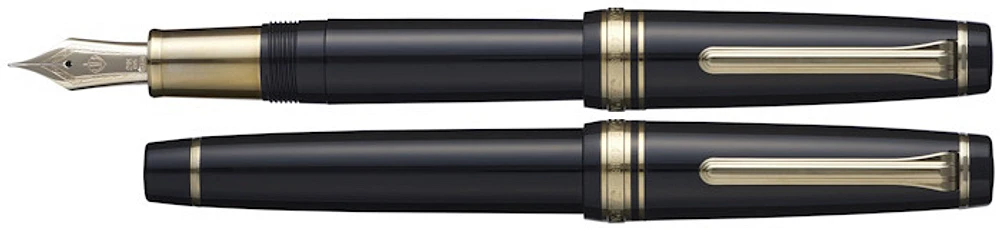 Sailor Fountain pen, Pro Gear Roppongi Gold LE series Black GT (Standard-21kt nib)