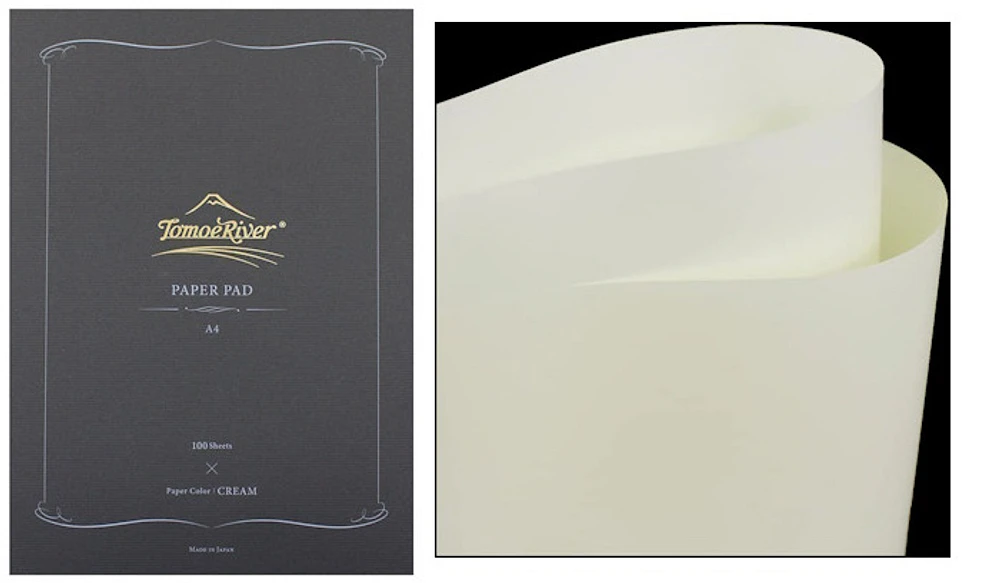 Tomoe River Notepad (A4), Paper Pad series Cream (Blank, 210mm x 297mm)