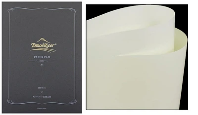 Tomoe River Notepad (A4), Paper Pad series Cream (Blank, 210mm x 297mm)