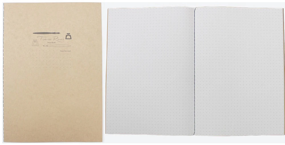 Tomoe River Notebook (A5), Stitch Notebook series White (Dot grid, 148mm x 210mm)