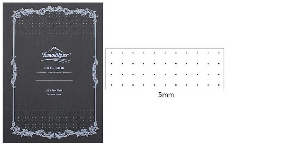 Carnet de notes (A5) Tomoe River, série Softcover Notebook Blanc (Pointillé, 148mm x 210mm)