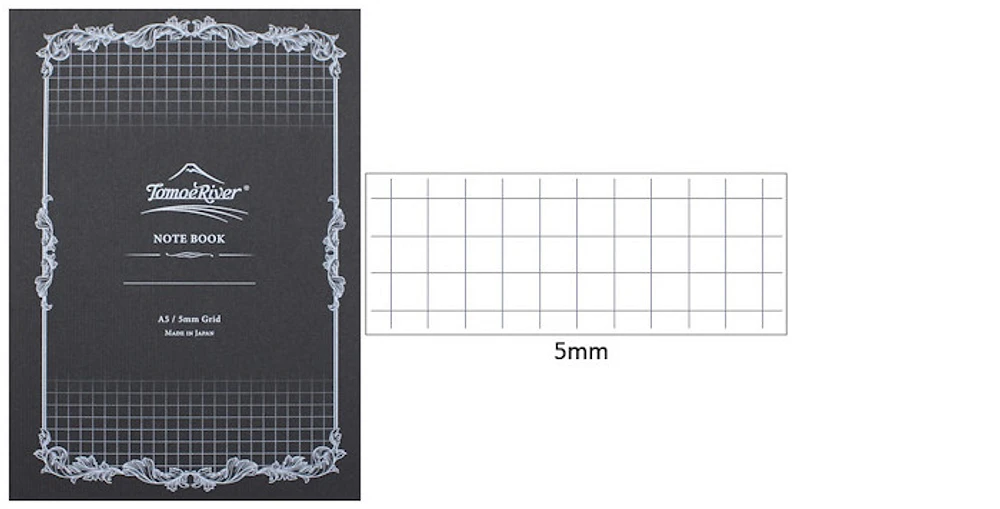Tomoe River Notebook (A5), Softcover Notebook series White (Squared, 148mm x 210mm)