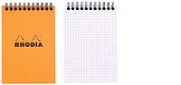Rhodia Note pad, Basics series Orange (#13-Wirebound-Squared grid)