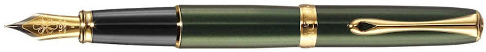 Diplomat Fountain pen, Excellence A² series Green GT 