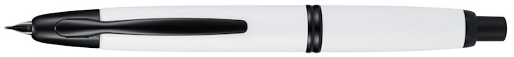 Stylo plume Pilot, série Capless Black Trim Blanc attribut noir