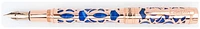 Stylo plume Conklin Pen Co, Serie Endura Deco Crest Bleu/rose gold