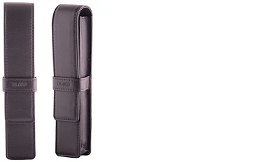 Étui pour stylo DiLoro, série Leather Pen Holder (Single) Brun foncé  