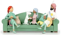 Tintin Figurine, Decorations series Tintin & Snowy - The couch scene