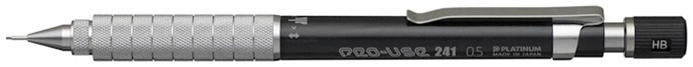 Platinum Mechanical pencil, PRO-USE 241 series Black (0.5mm)