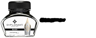 Diplomat Ink bottle, Refill & ink series Black ink (30ml - by Octopus Fluids)