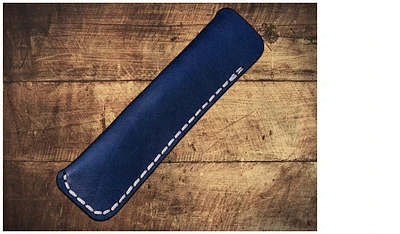 Étui pour stylo Galen Leather Co., série Leather Single Pen Case Bleu marine  