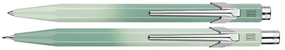 Caran d'Ache Ballpoint pen & mechanical pencil (0.5mm) set, 849 & 844 Misty Forest Special Edition series Green
