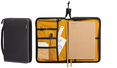 Lochby Notebook, Field Folio A5 series Charcoal - Gold (Bumblebee)