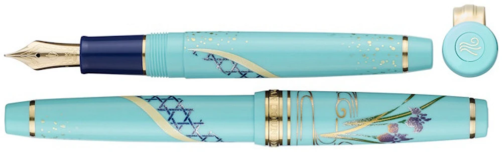 Sailor Fountain pen, Professional Gear Slim Kimono series Protective Charm (14kt nib)