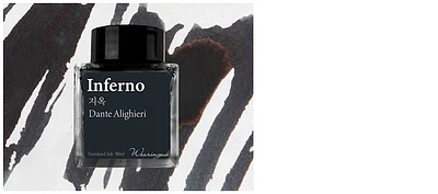 Bouteille d'encre Wearingeul, série World Literature Ink Encre Inferno (30ml)