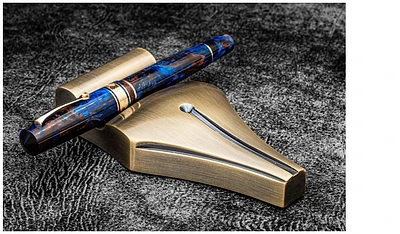 Support à stylo Galen Leather Co., série Accessoires de bureau Laiton antique (The Nib Rest)